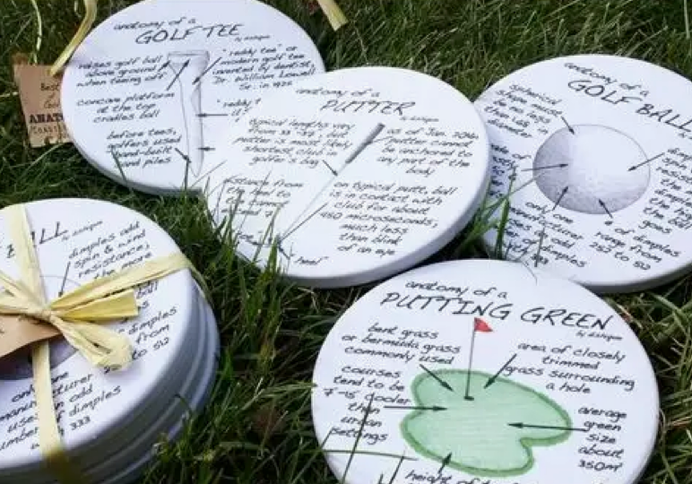Golf Anatomy Coasters