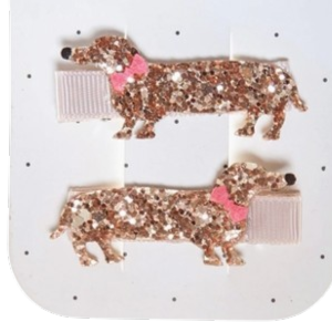 Sausage Dog Hair Clips
