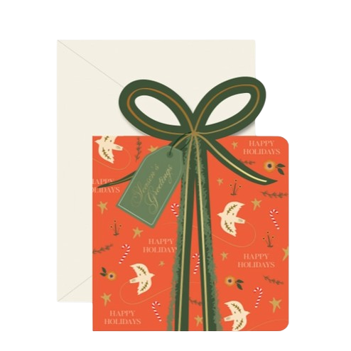 Red Holiday Birthday Card