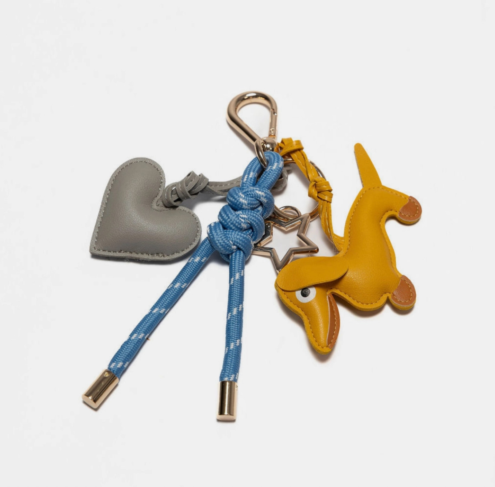 Dog Leather Charms Keychain