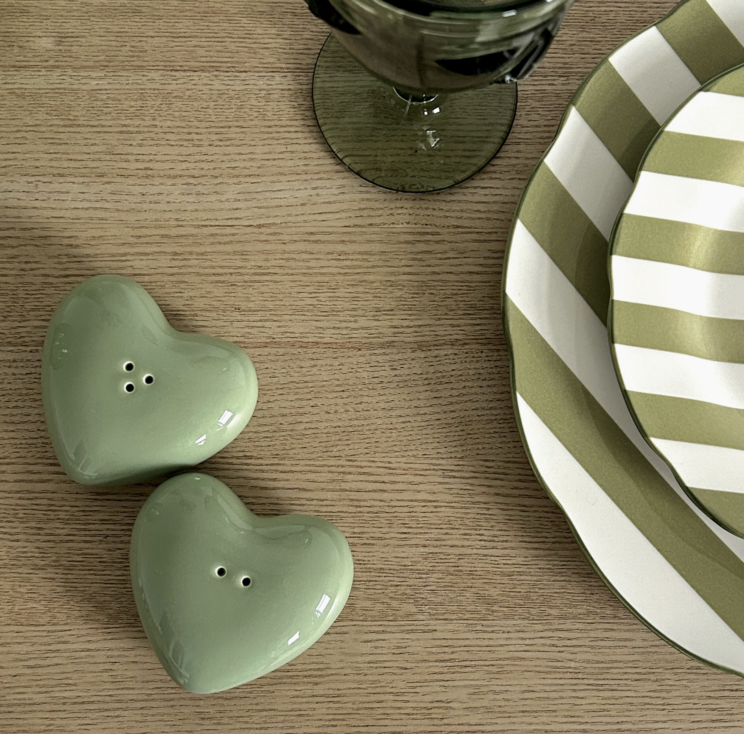 Matcha Heart Salt Pepper
