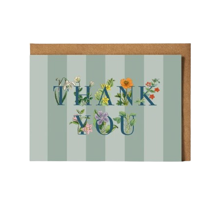 Wildflower Thank You  Card