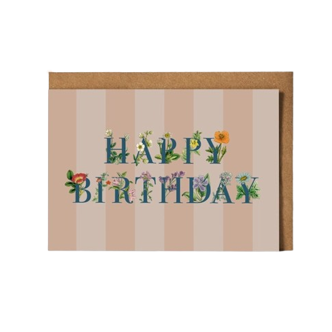 Wildflower Birthday Card