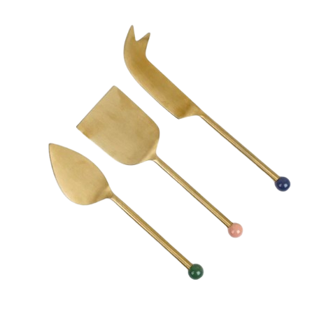 Gold Cheese Knife Set