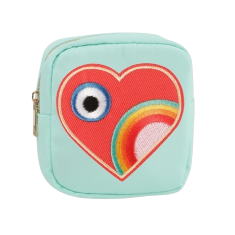 Rainbow Heart Pouch