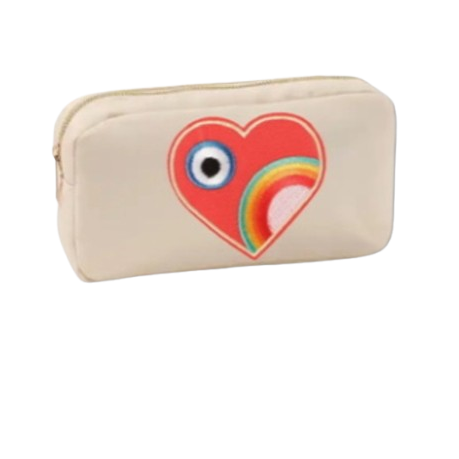 Rainbow Heart Pouch