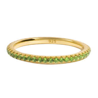 Colored Eternity Band Ring