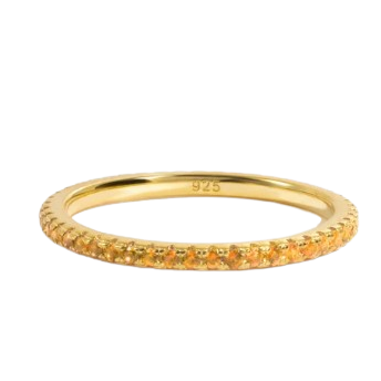 Colored Eternity Band Ring