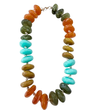 Multi Chunky Beaded Necklace