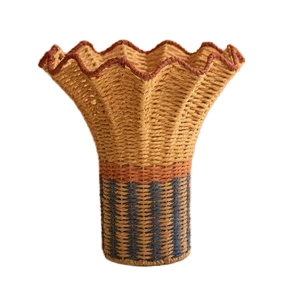 Vases with Ruffled Rims