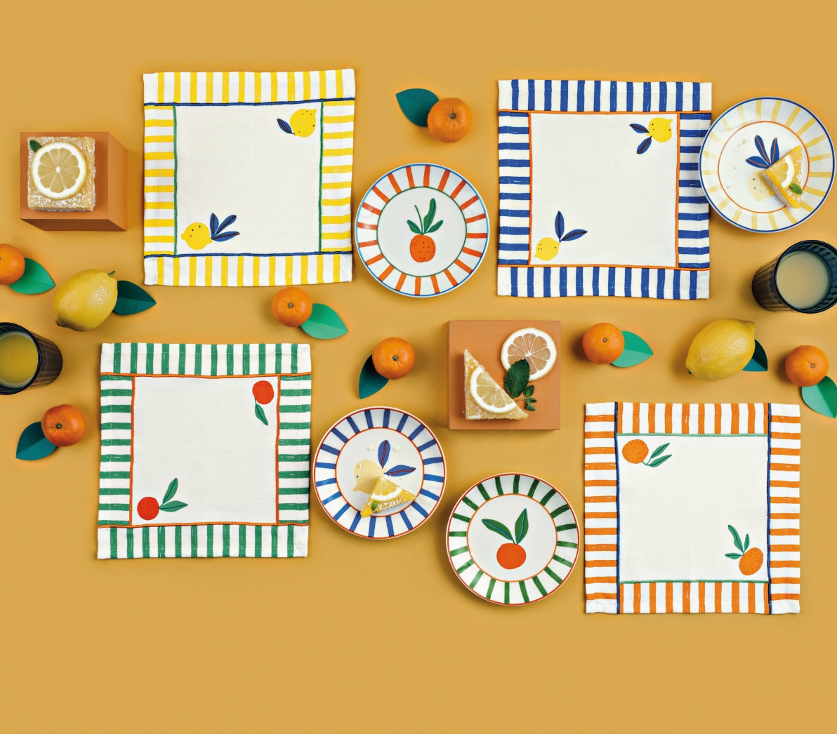 Citrus Burst Cocktail Napkins