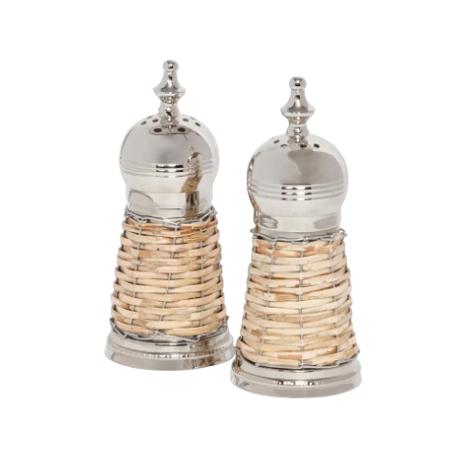 Rattan Salt and Pepper Shaker Set