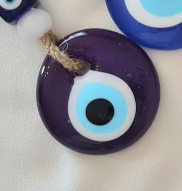 Aubergine Wood Board With Eye Tassel