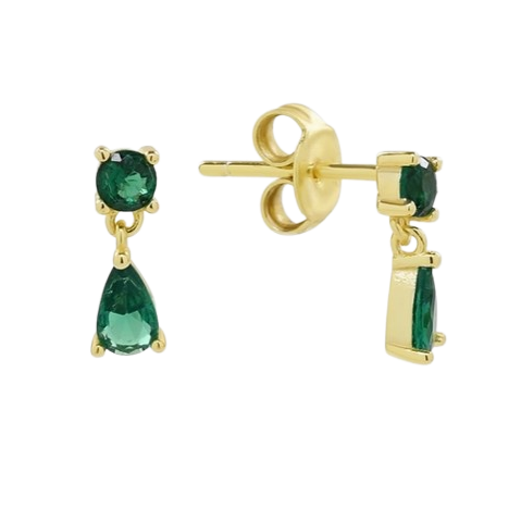 Emerald Drop Earrings