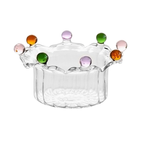 Glass Crown Bowl