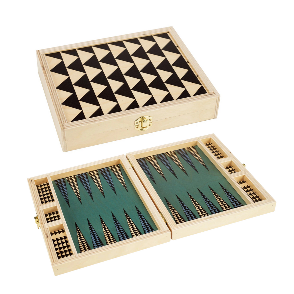 Wood Travel Backgammon