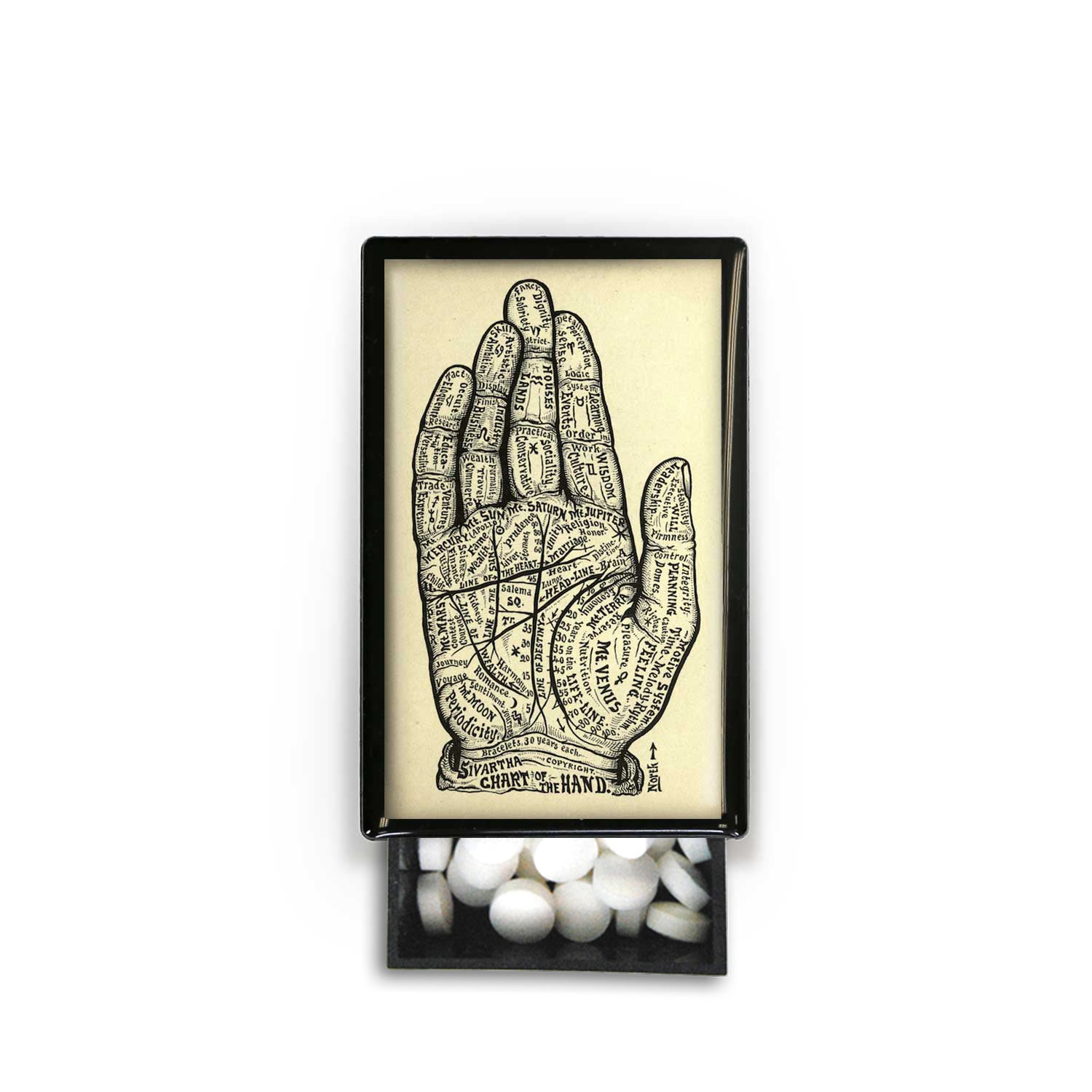 Slide Peppermint Box - Hand Psychic Tarot