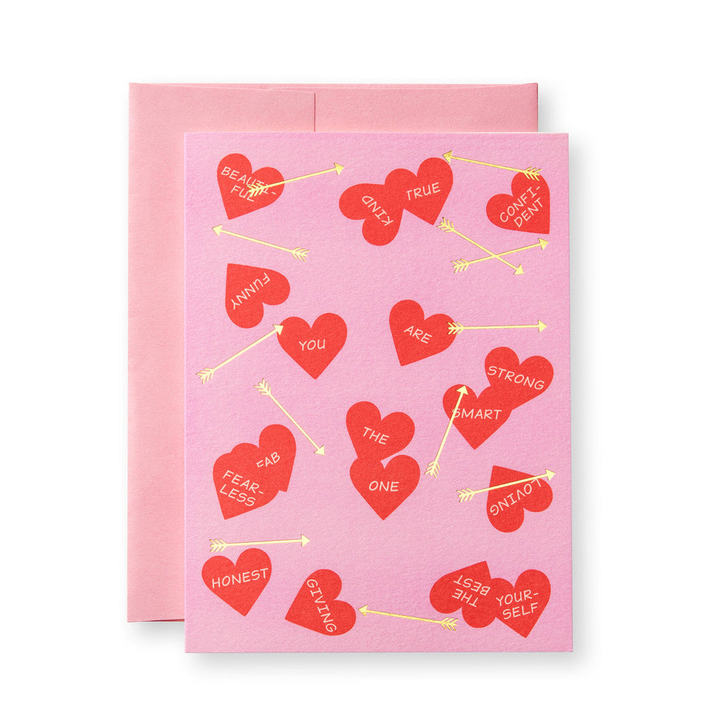 Hearts and Arrows Greeting Card