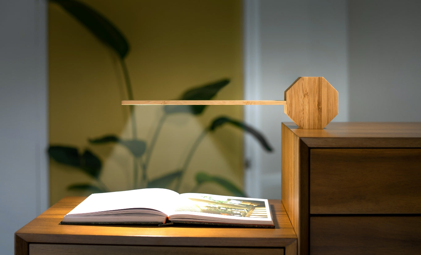 Octagon Plus Clock Desk Light