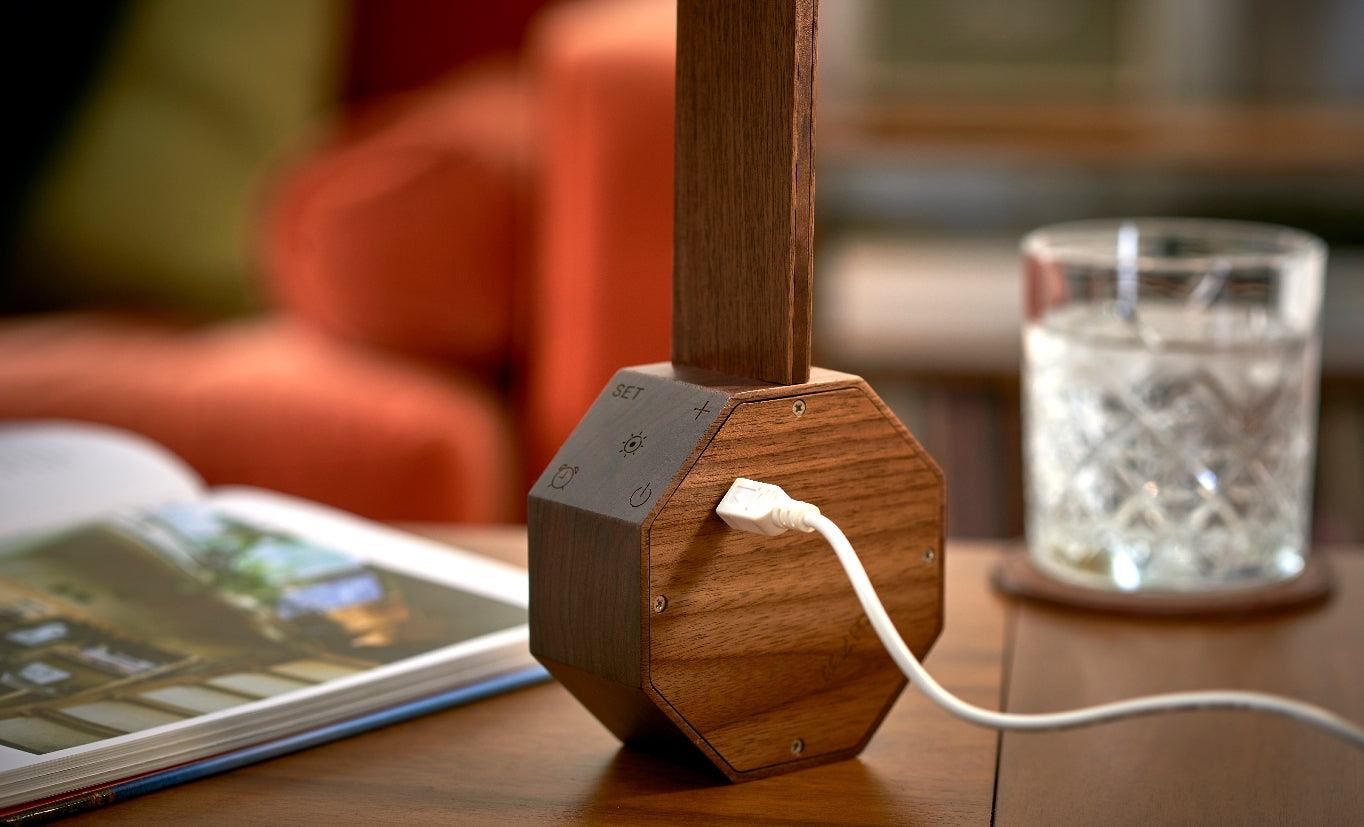 Octagon Plus Clock Desk Light