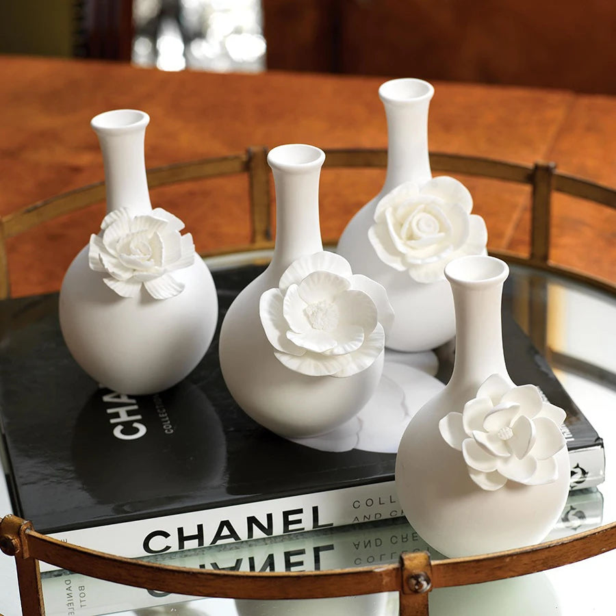 Cameo Porcelain Bud Vase