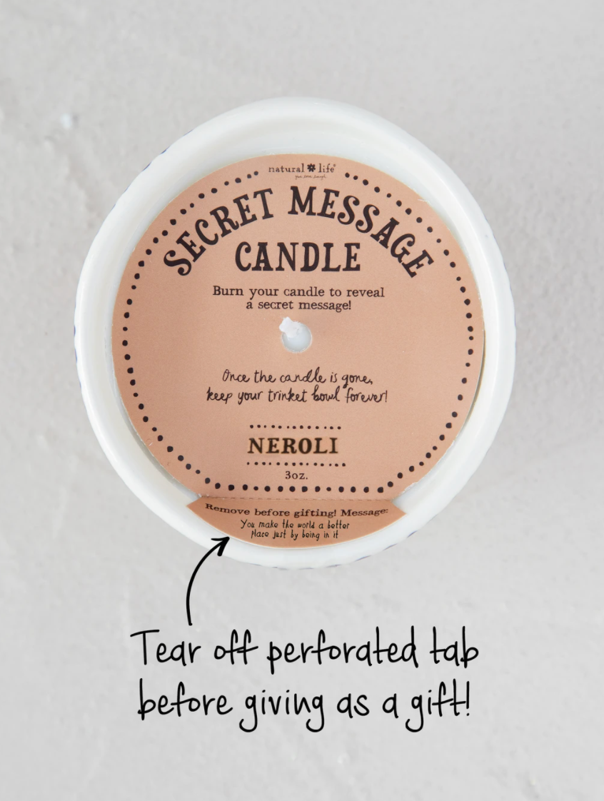 Secret Message Candle