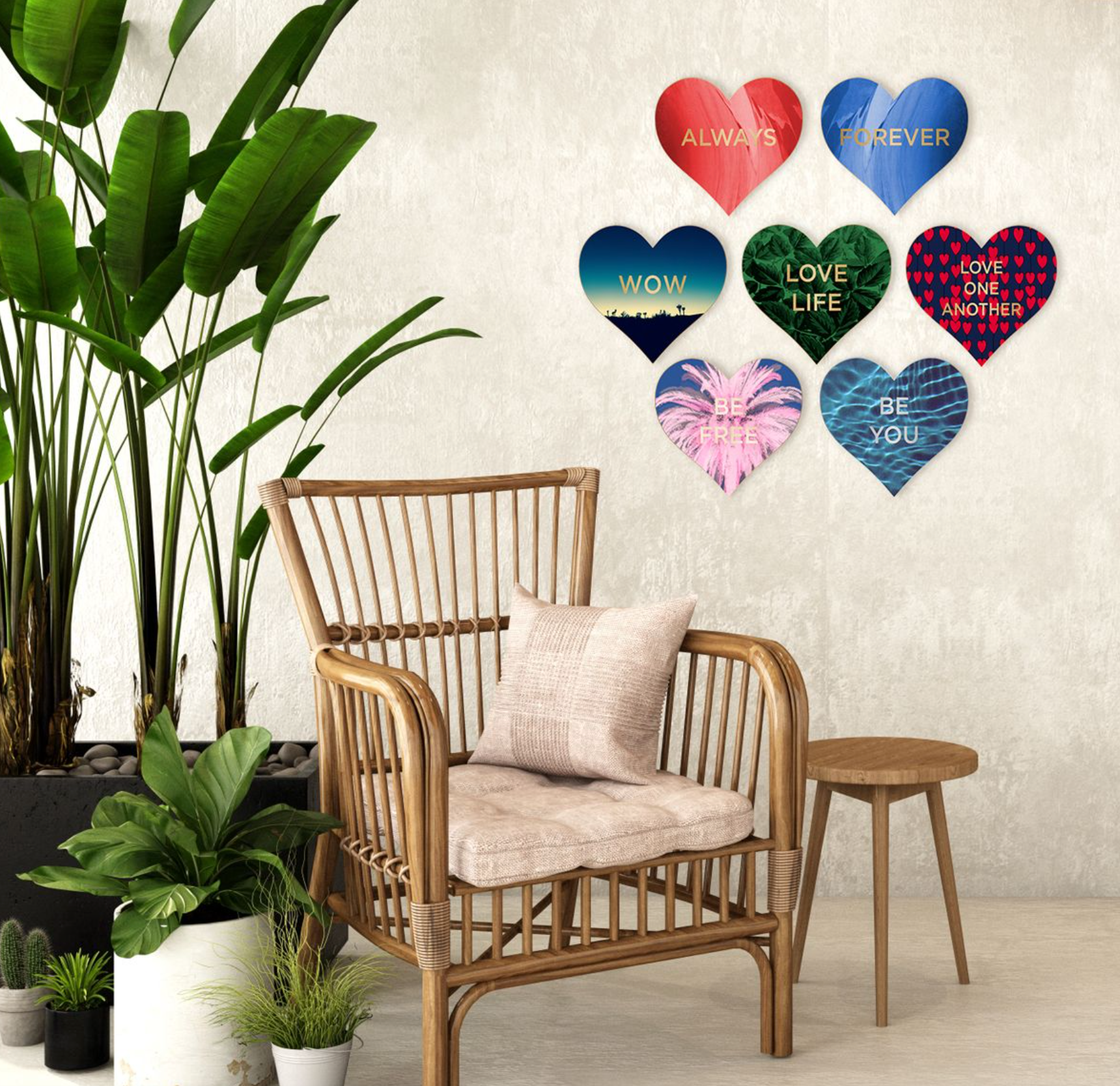 Love Hearts Wall Art