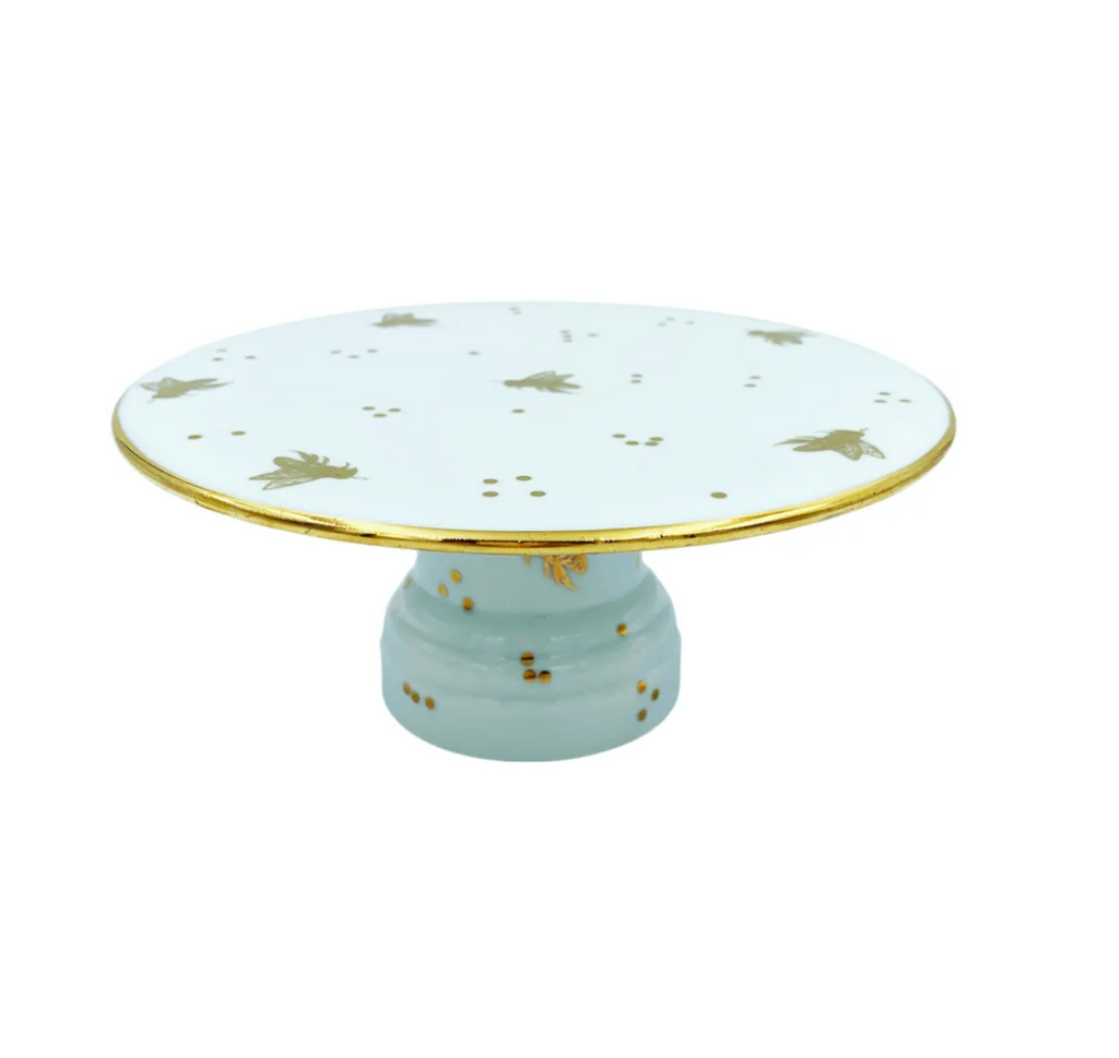 Porcelain Bee Cake Stand-Large
