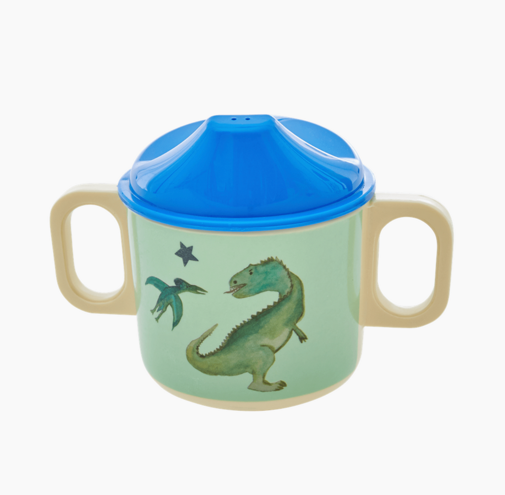 Melamine Two Handle Cup - Dinosaur