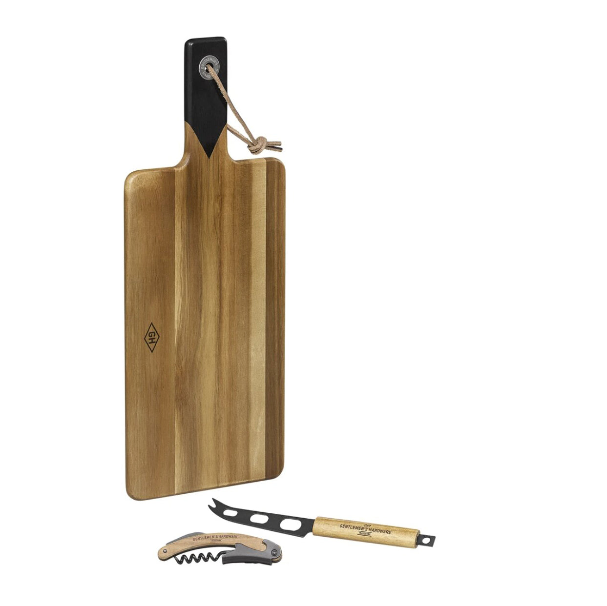 Cheese Board & Knife w/ Wine Opener