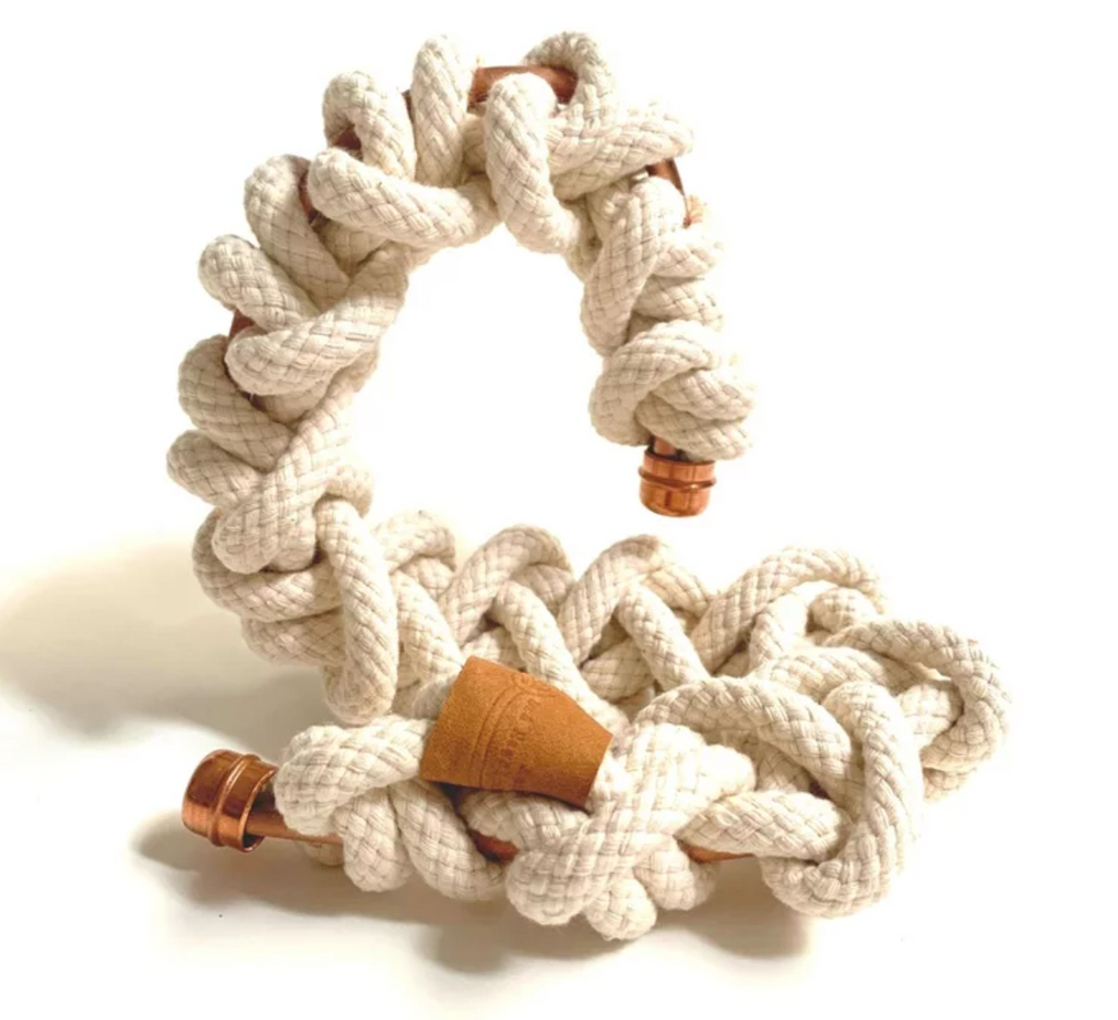 Rope and Copper Cell Phone Holder