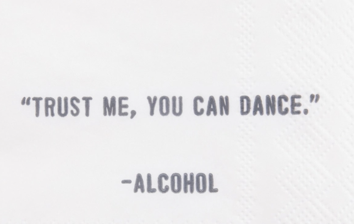 Paper Cocktail Napkins With Fun Quotes