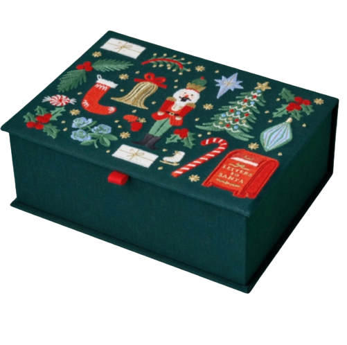 Holiday Embroidered Box