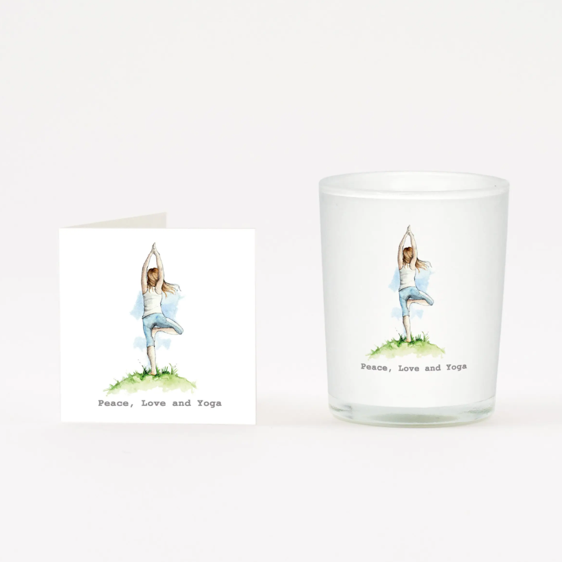 Card and Candle- Yoga