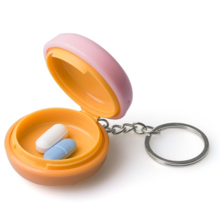 Keychain Pill Box