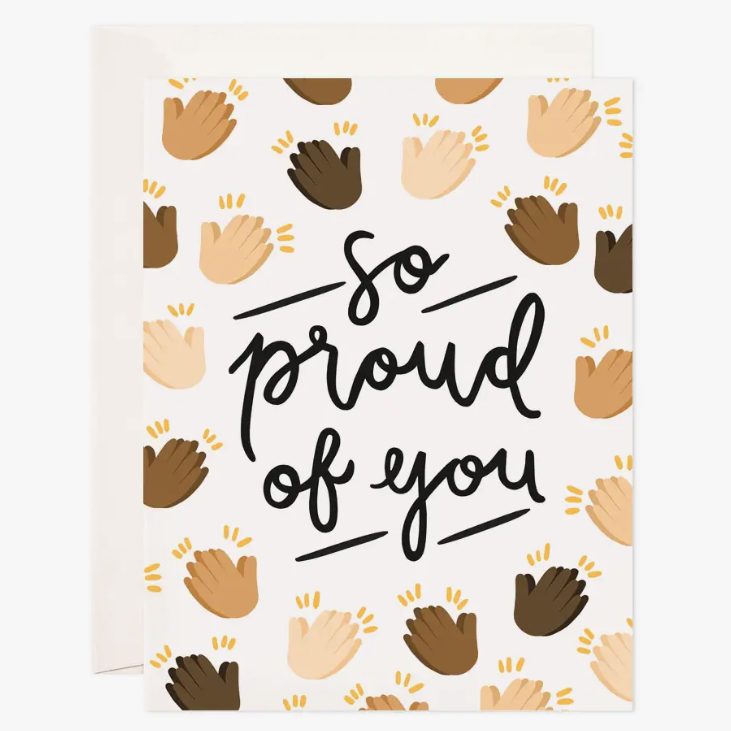 Clapping Proud Greeting Card