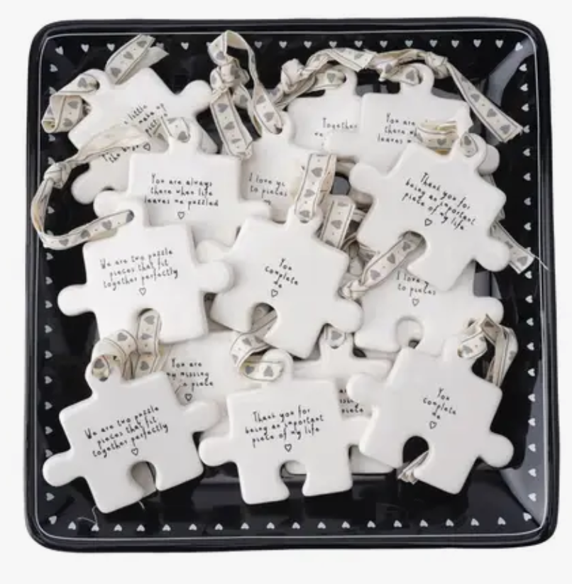 Ceramic Jigsaw Pieces With Sayings