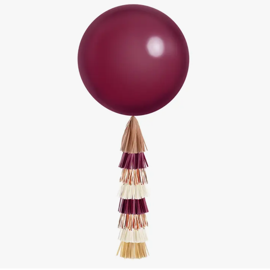 Jumbo Balloon and Tassel Tail