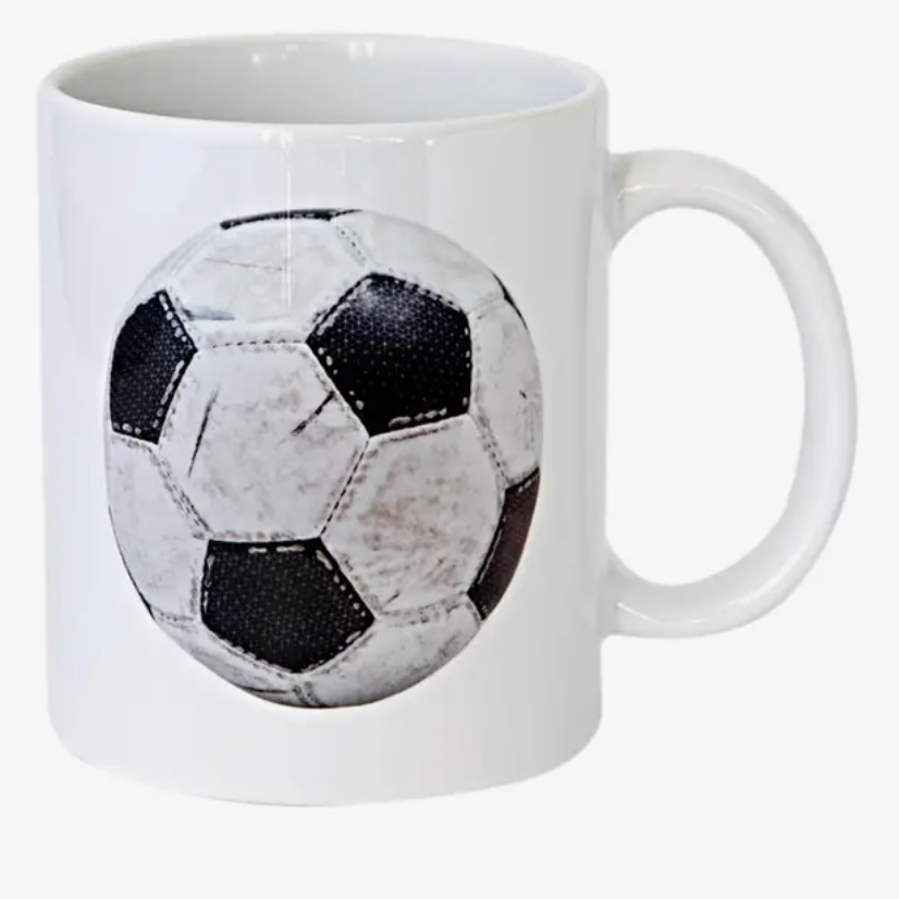 Worn Soccer Ball Coffee Mug