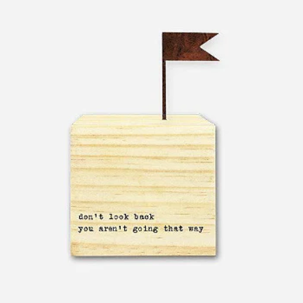 Inspirational Wood Cube
