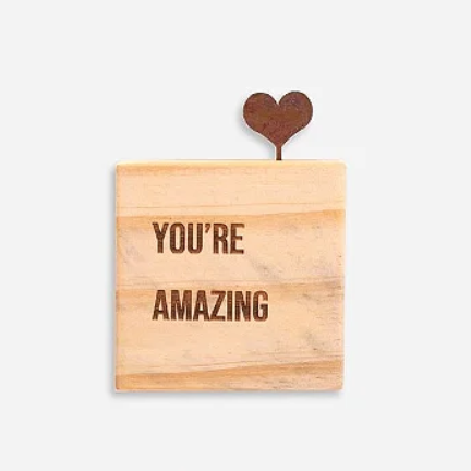 Inspirational Wood Cube