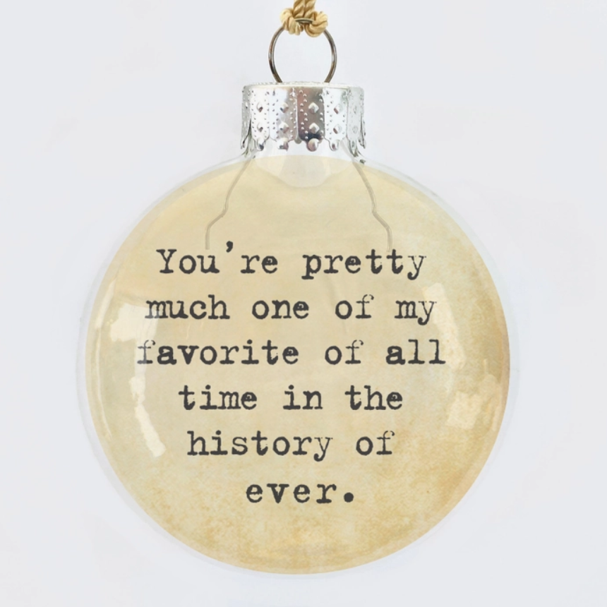 See Through Glass Ornament