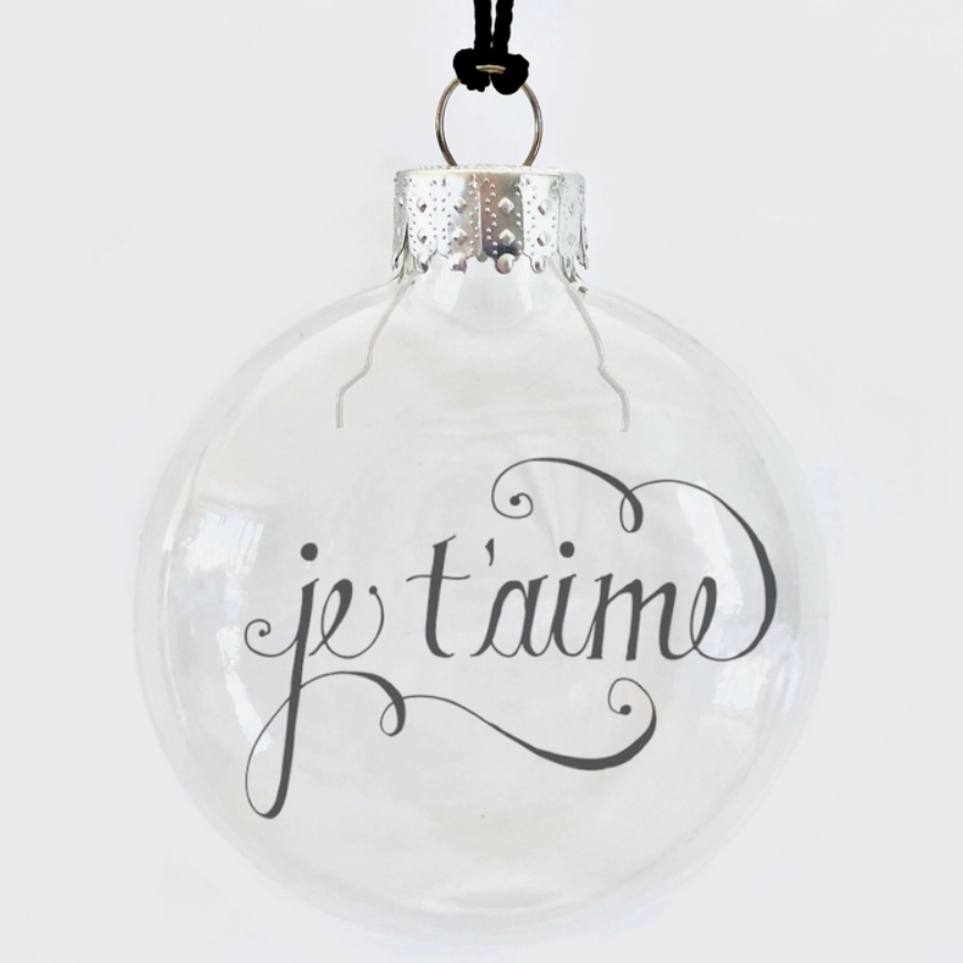 See Through Glass Ornament