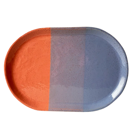 Large Oval Stoneware Platter