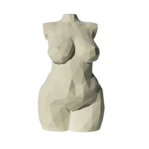 Hera Geometric Concrete Goddess Statue
