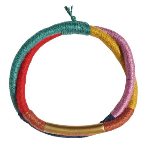 Double Layer Textile Bangle