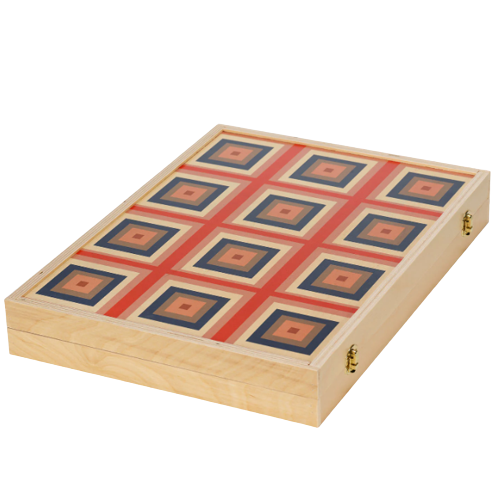 Wood Tabletop Backgammon Set