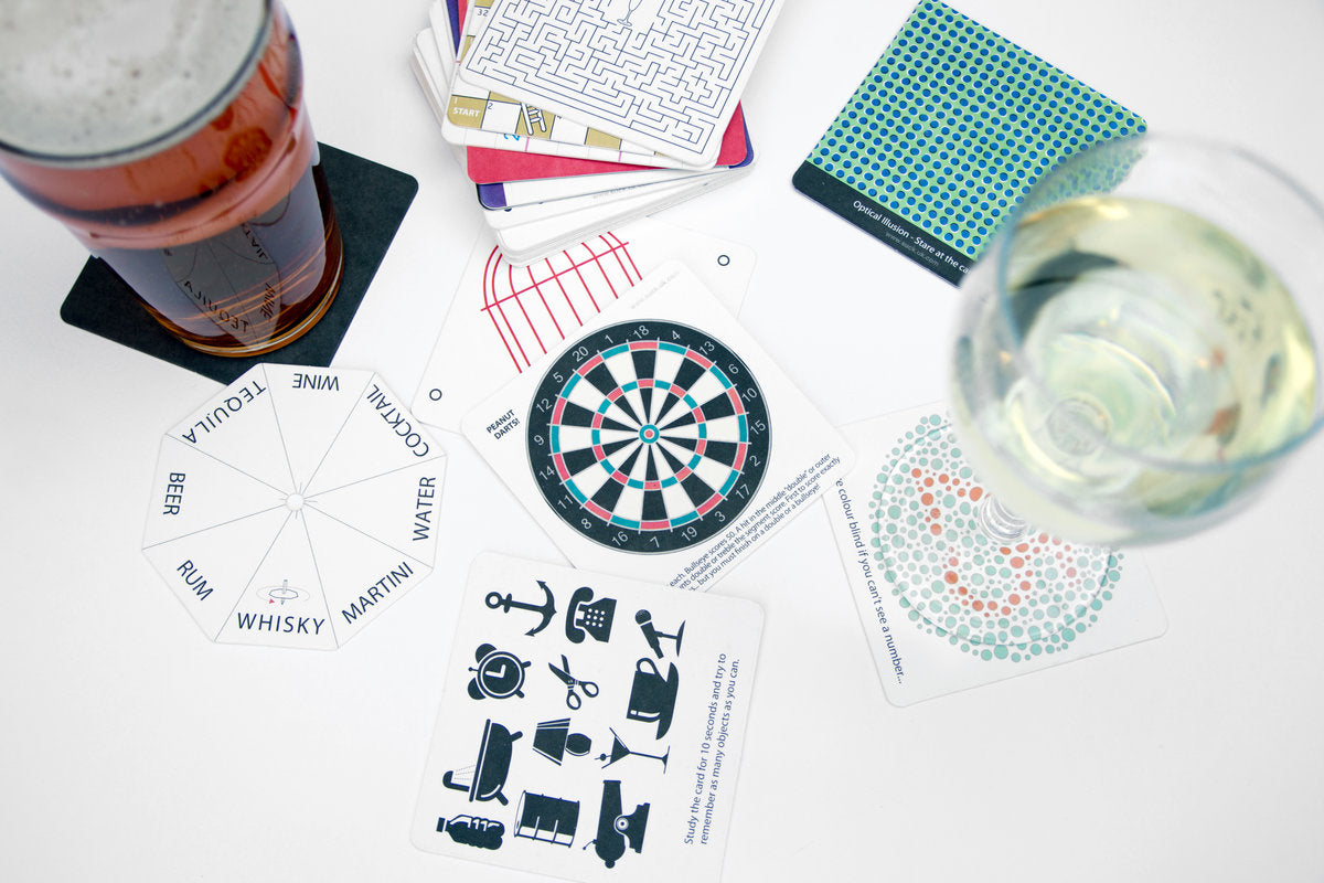 Bar Games Drink Mat