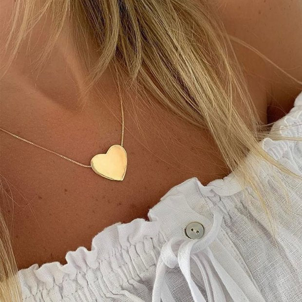 Flat Heart Necklace