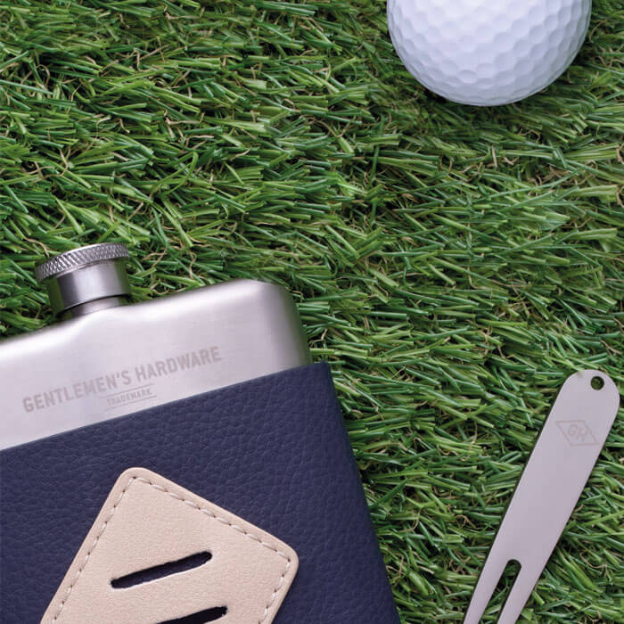 Golfers Hip Flask Tool Set